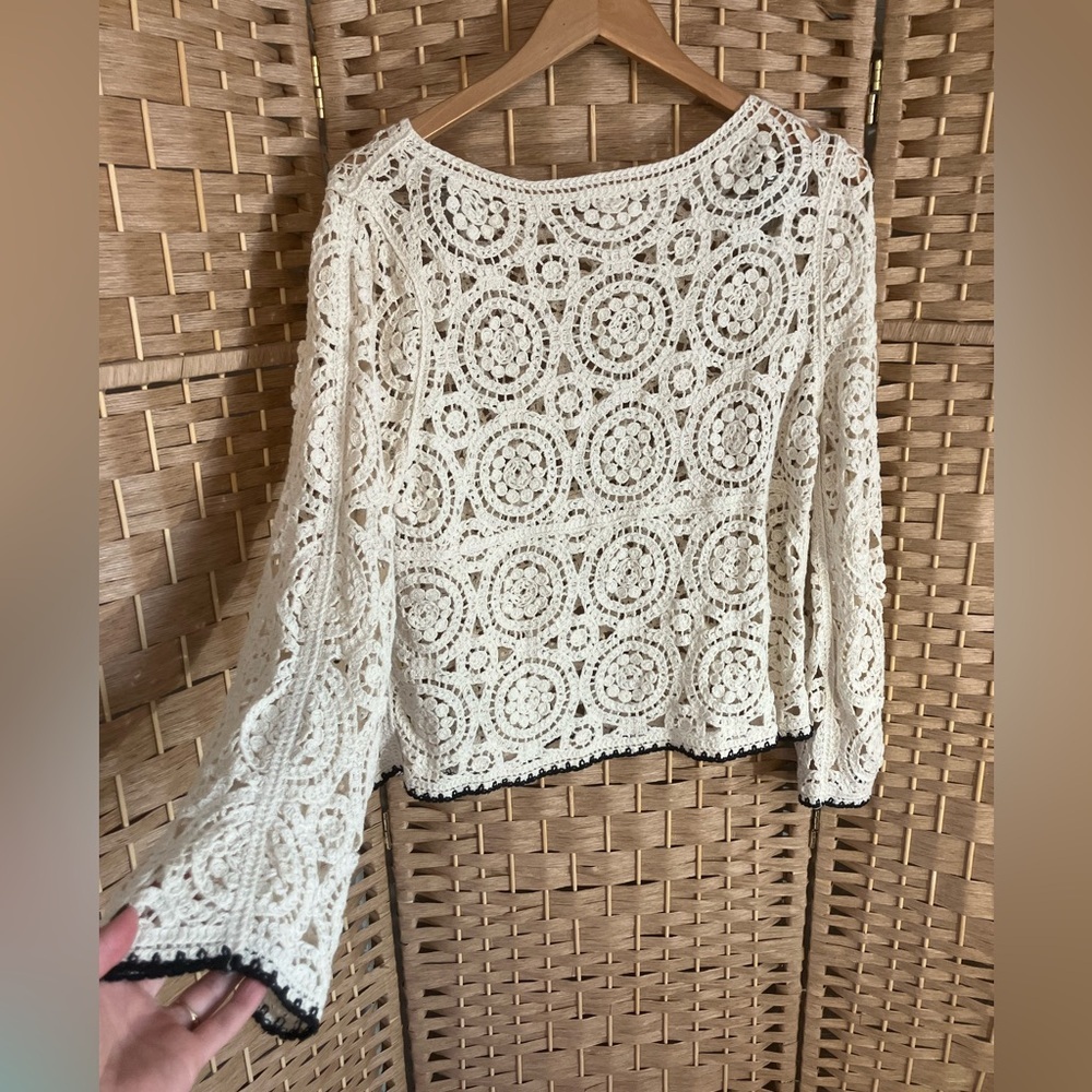 Boho Crochet Cotton Top - Picture 3 of 6